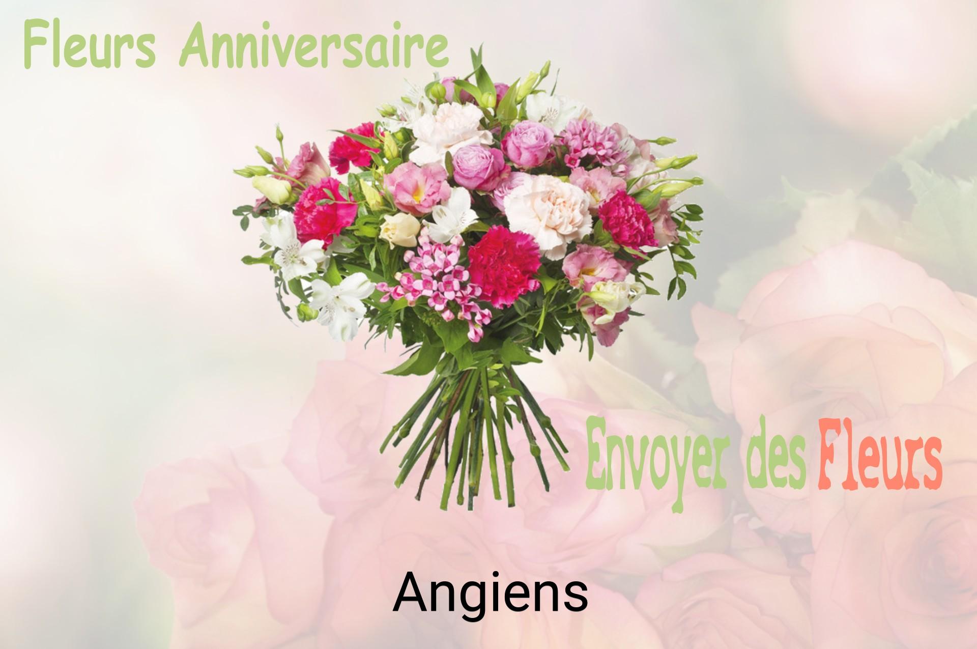 Bouquet de fleurs d’anniversaire livré à Angiens
