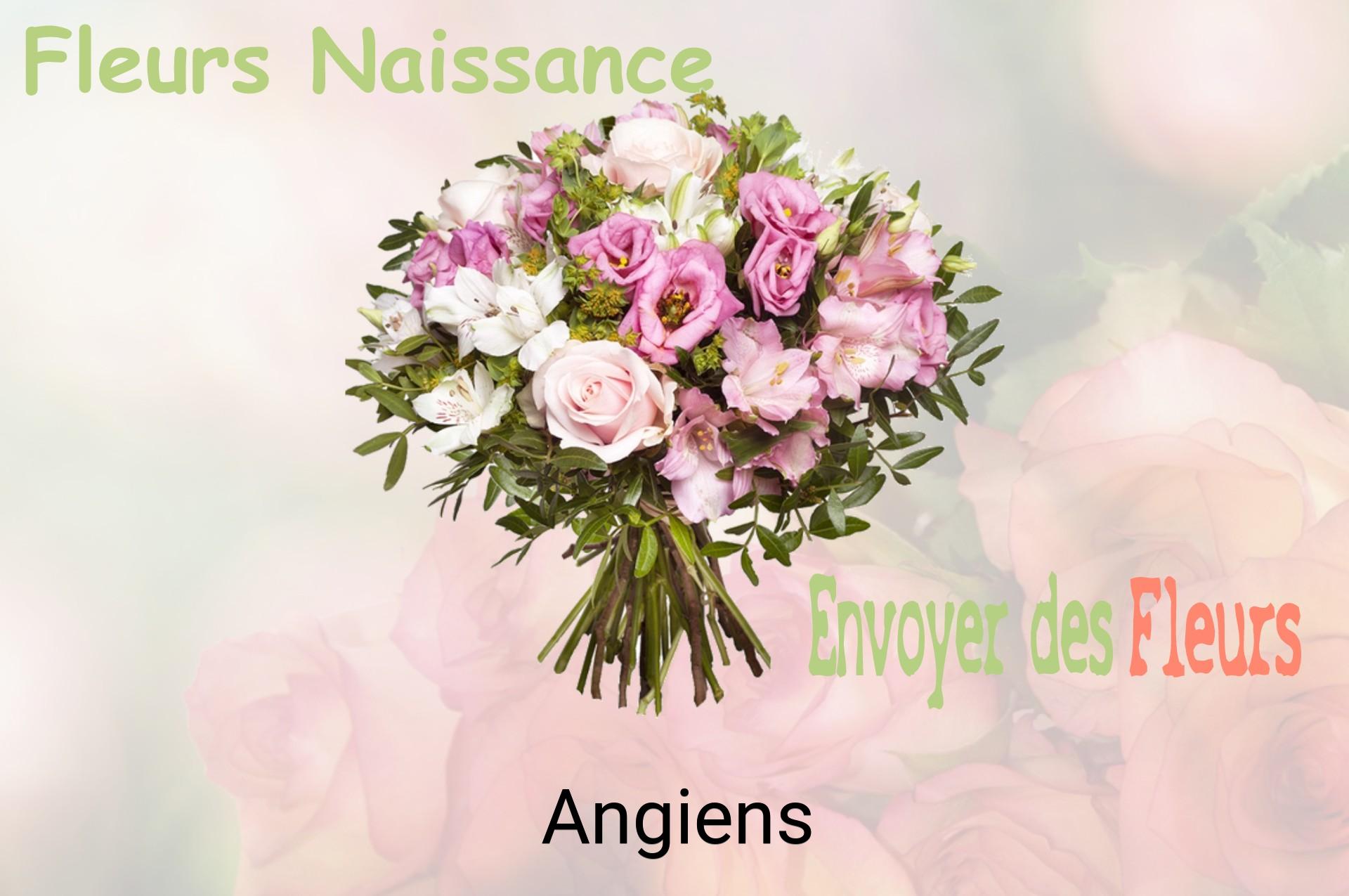 Bouquet de fleurs de naissance livré à Angiens